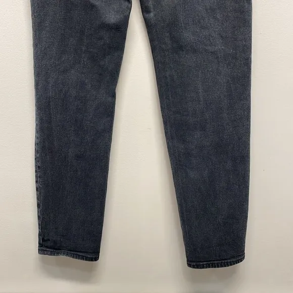 Mavi Star High Waist Mom Jean Black Wash Denim Style 101077-33944 Size 25x29