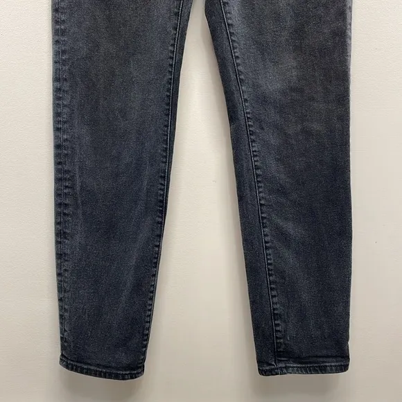 Mavi Star High Waist Mom Jean Black Wash Denim Style 101077-33944 Size 25x29