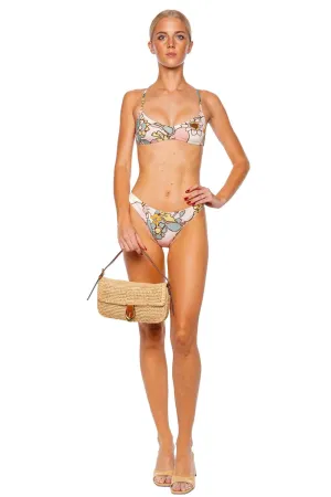Maxine Kaleidoscope Floral Scoop Bikini Set