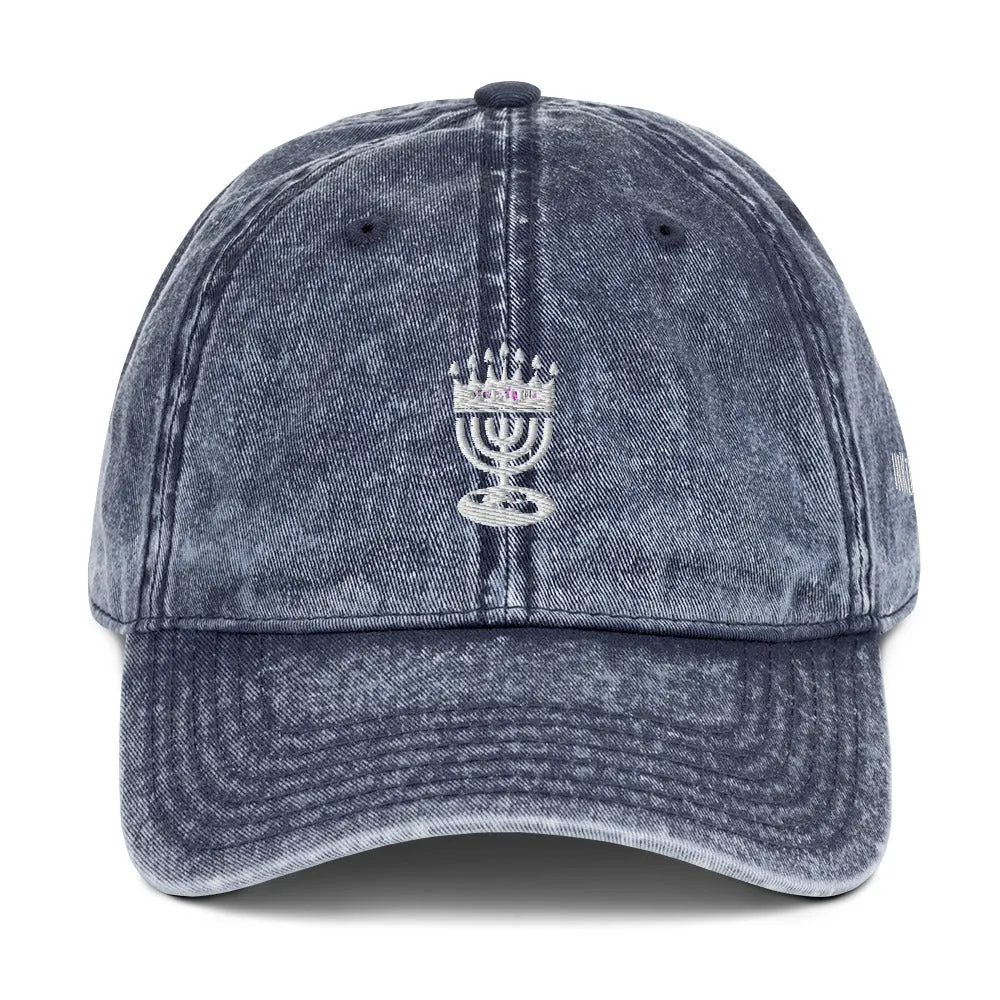 Menorah Logo Vintage Cap