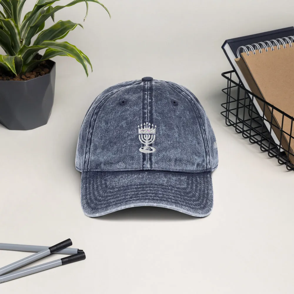 Menorah Logo Vintage Cap