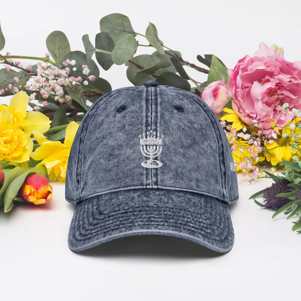 Menorah Logo Vintage Cap