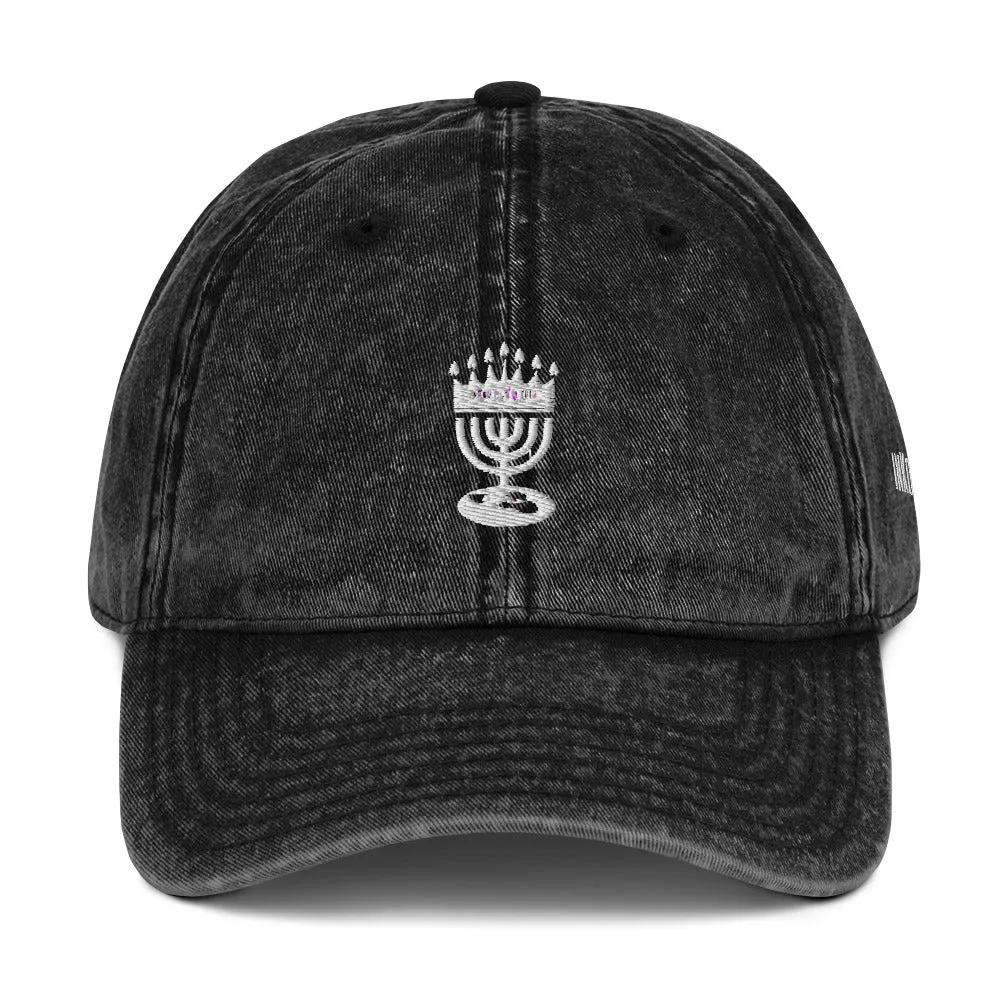 Menorah Logo Vintage Cap