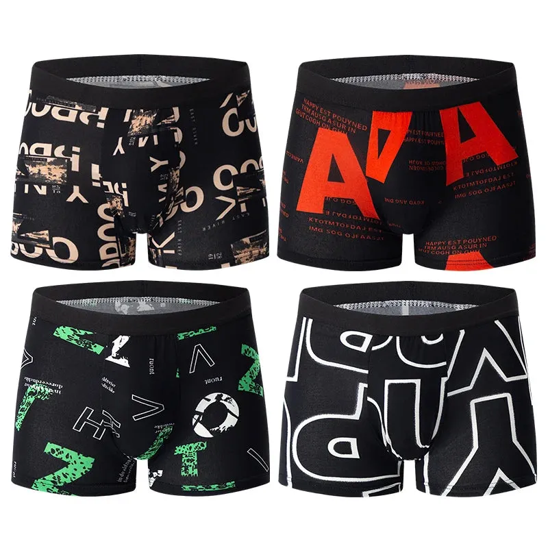 Men's Fashion Printed Breathable Boxers