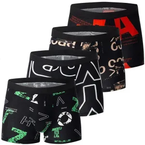 Men's Fashion Printed Breathable Boxers
