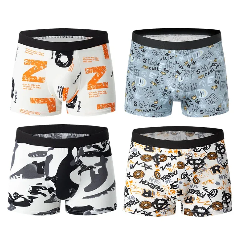 Men's Fashion Printed Breathable Boxers