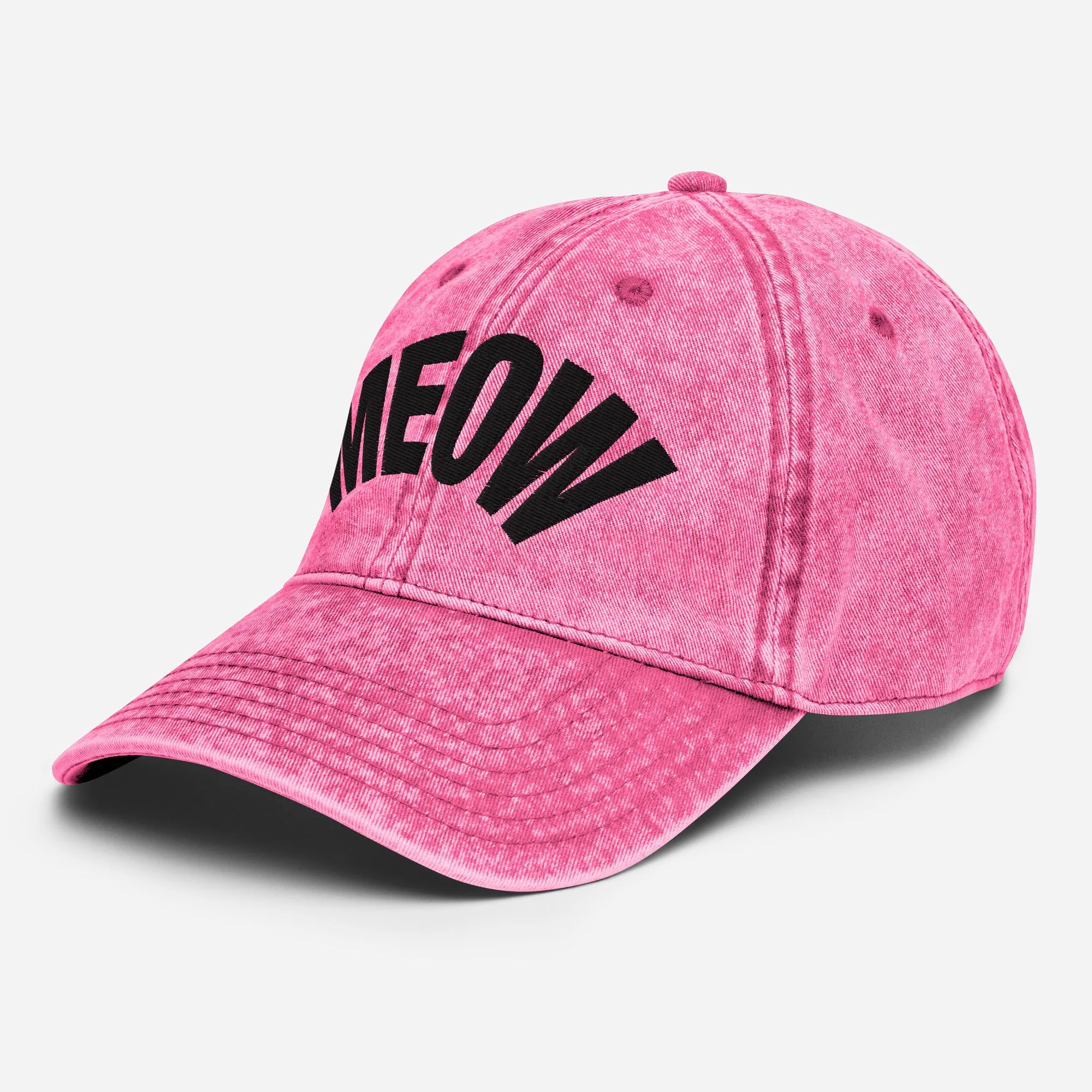 Meow Vintage Denim Dad Cap
