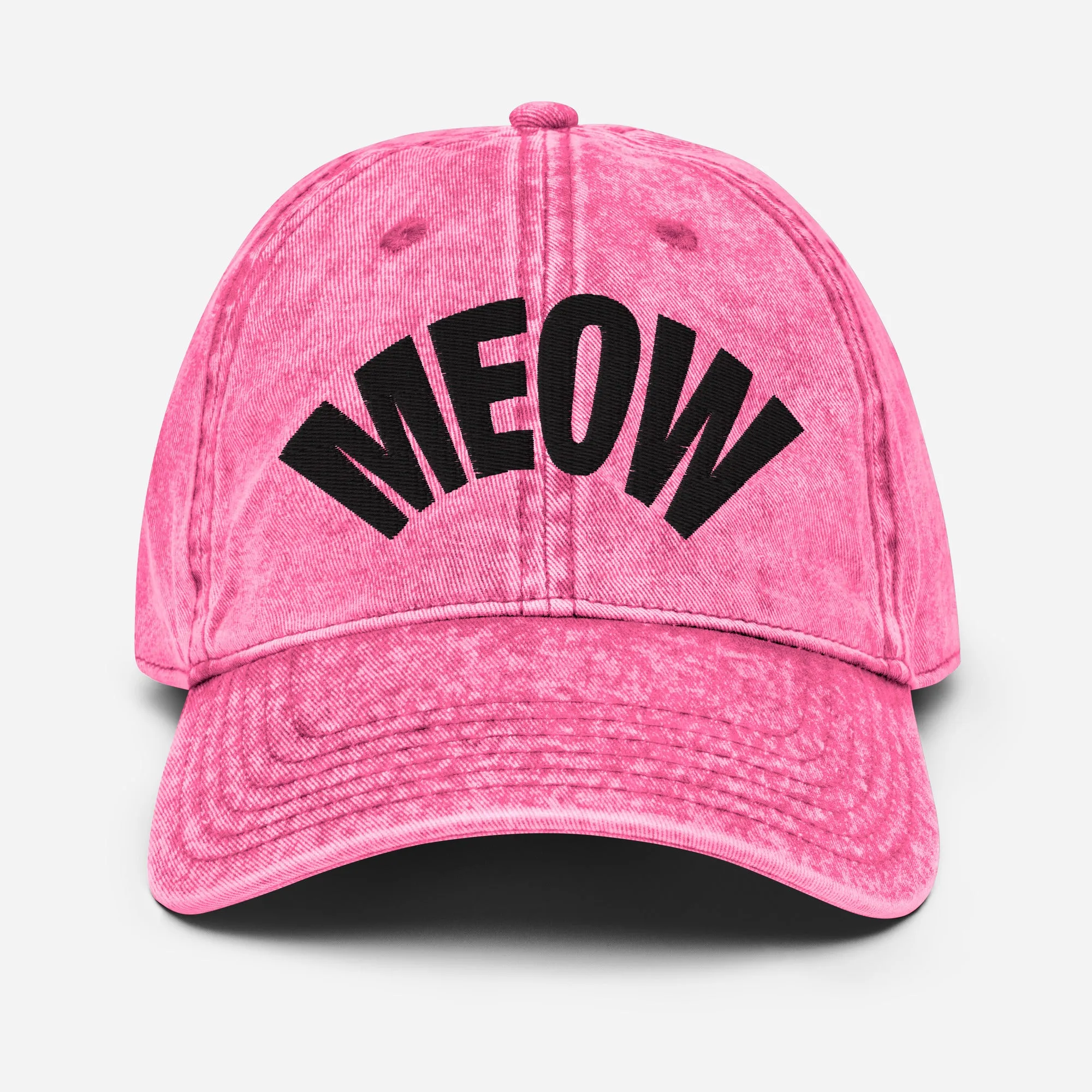 Meow Vintage Denim Dad Cap