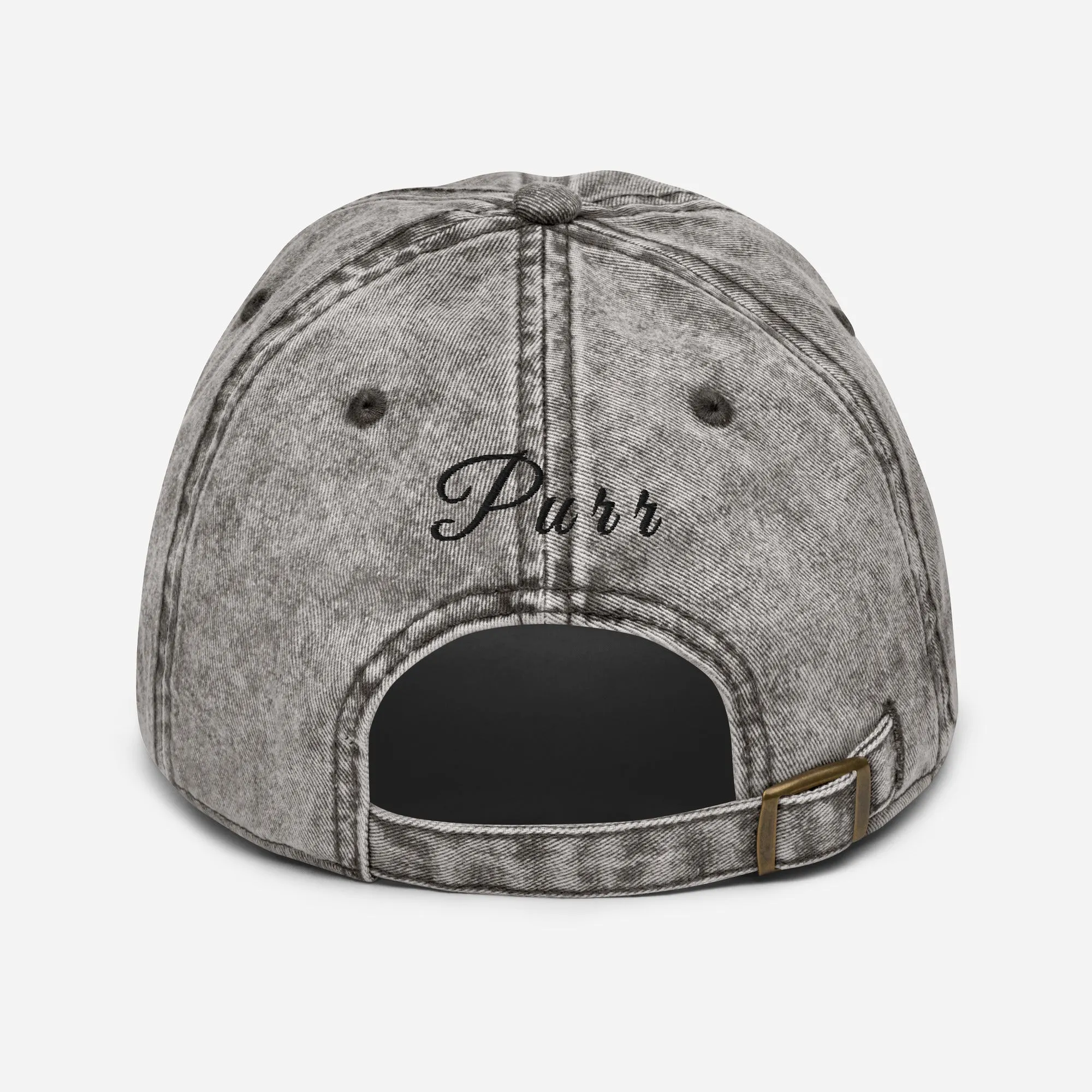 Meow Vintage Denim Dad Cap