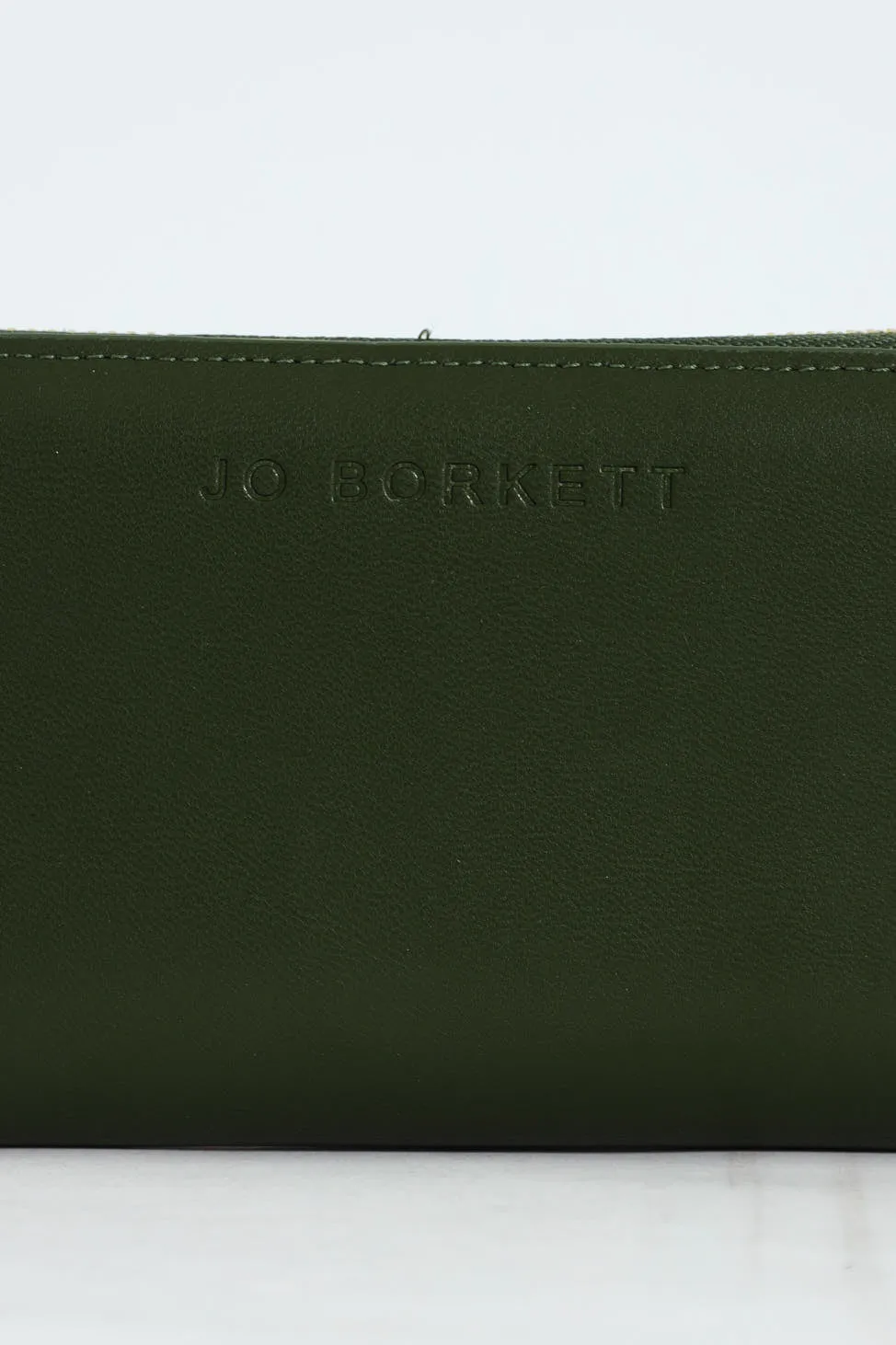 Meryl Smooth Zip Around Purse - Green