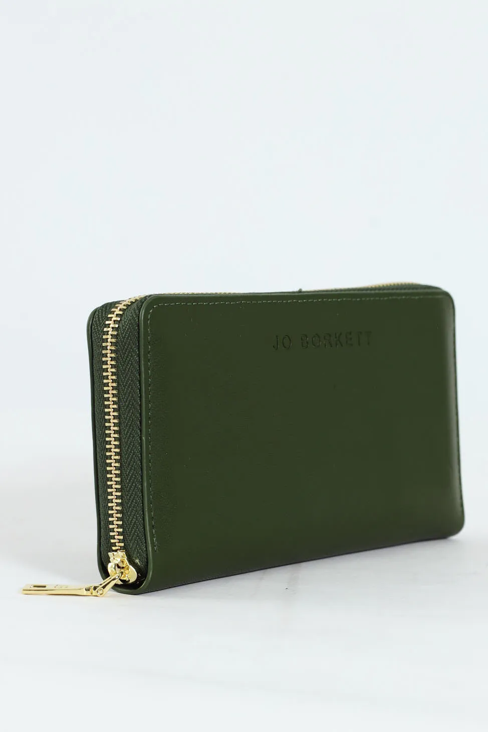 Meryl Smooth Zip Around Purse - Green