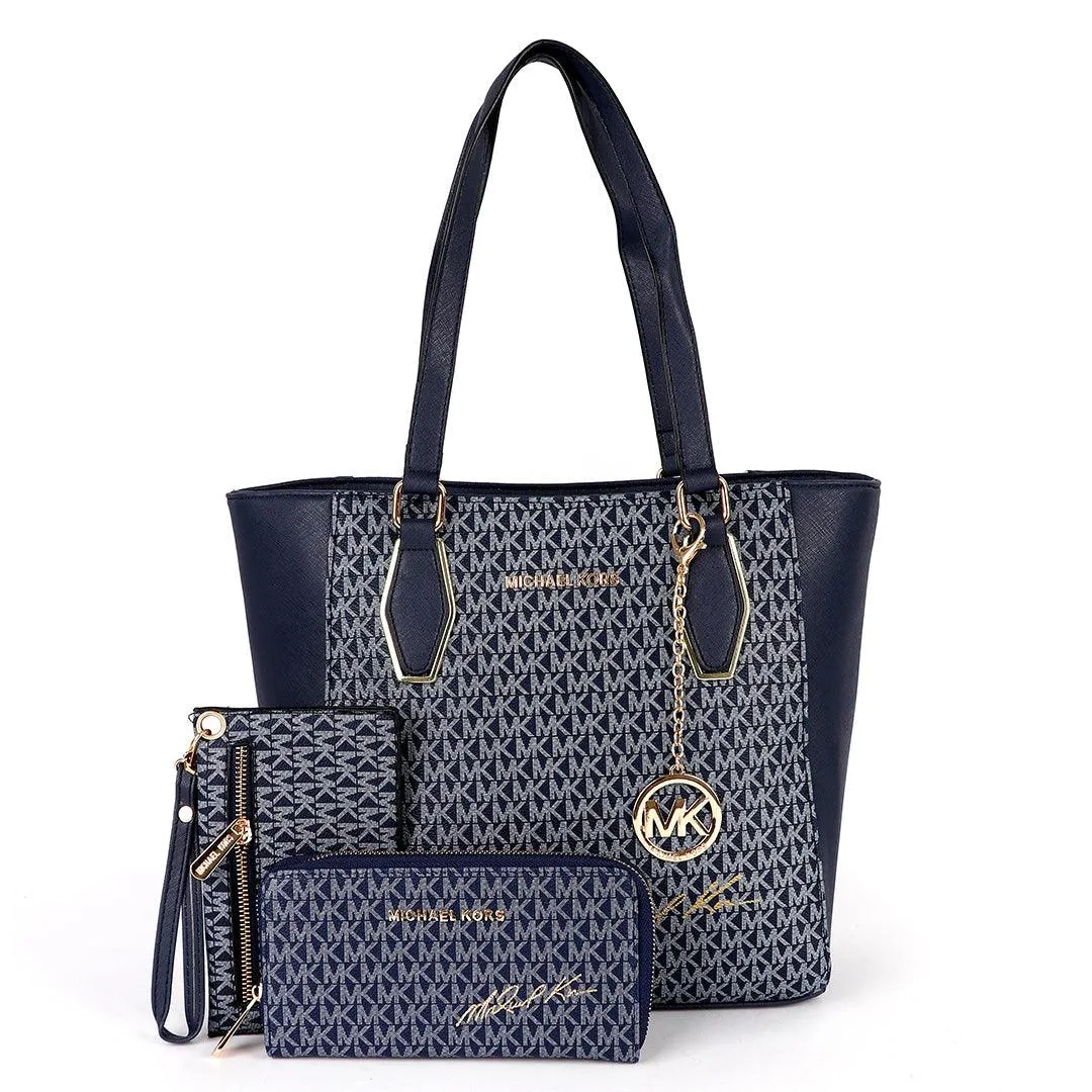 Michael Kors Voyager Tote Bag With Sling-Blue