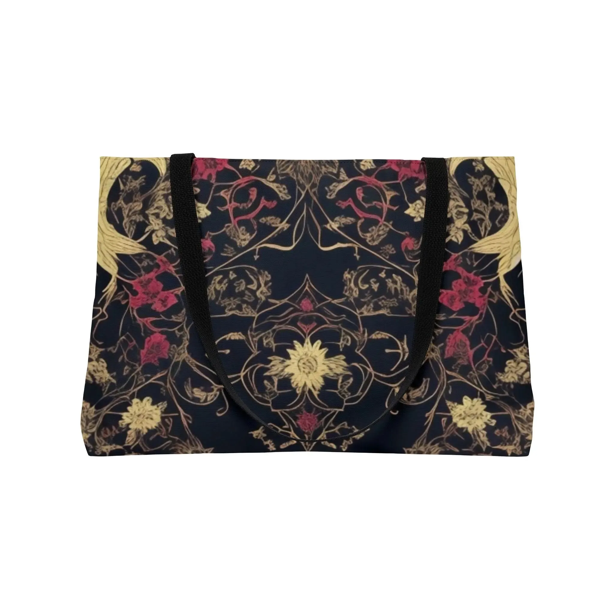 Midnight Ruby Silhouette Weekender Tote Bag