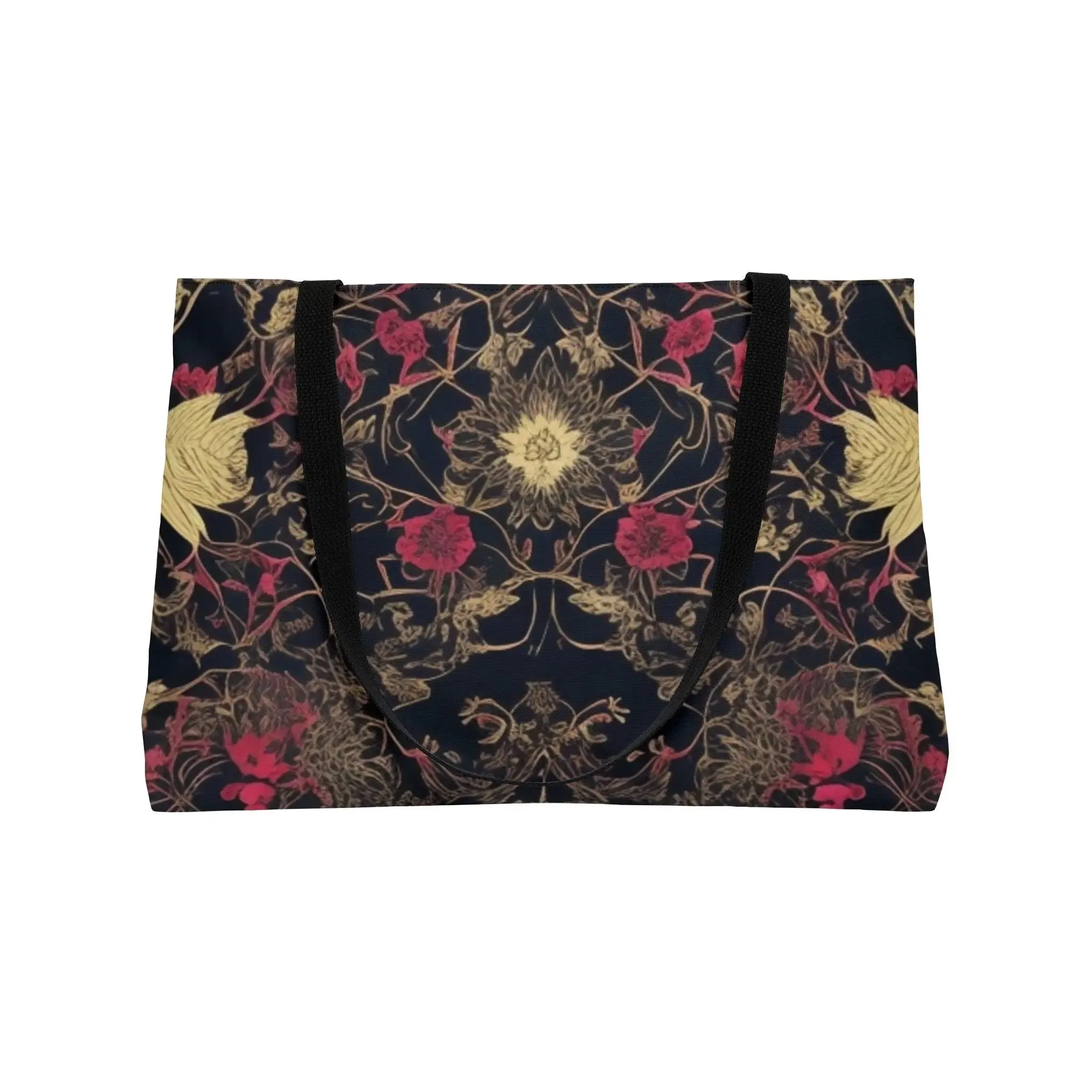 Midnight Ruby Silhouette Weekender Tote Bag