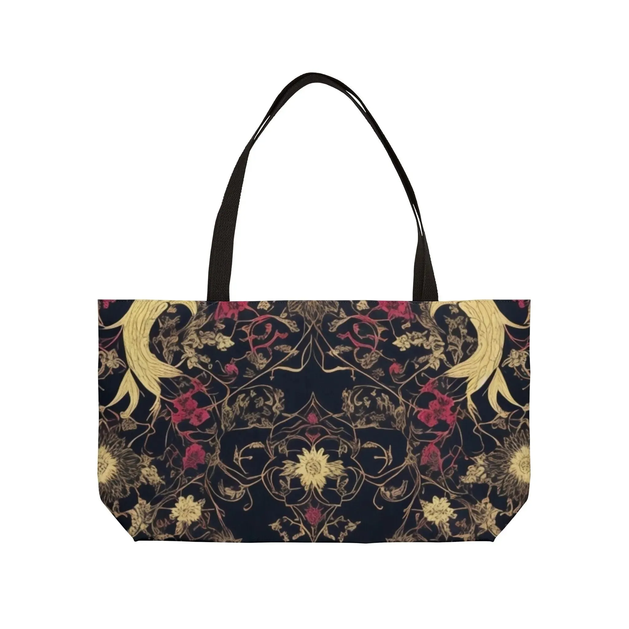 Midnight Ruby Silhouette Weekender Tote Bag