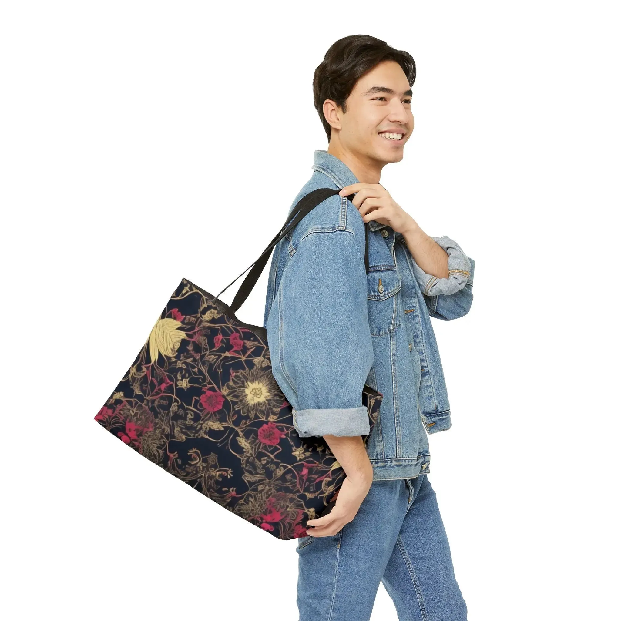 Midnight Ruby Silhouette Weekender Tote Bag