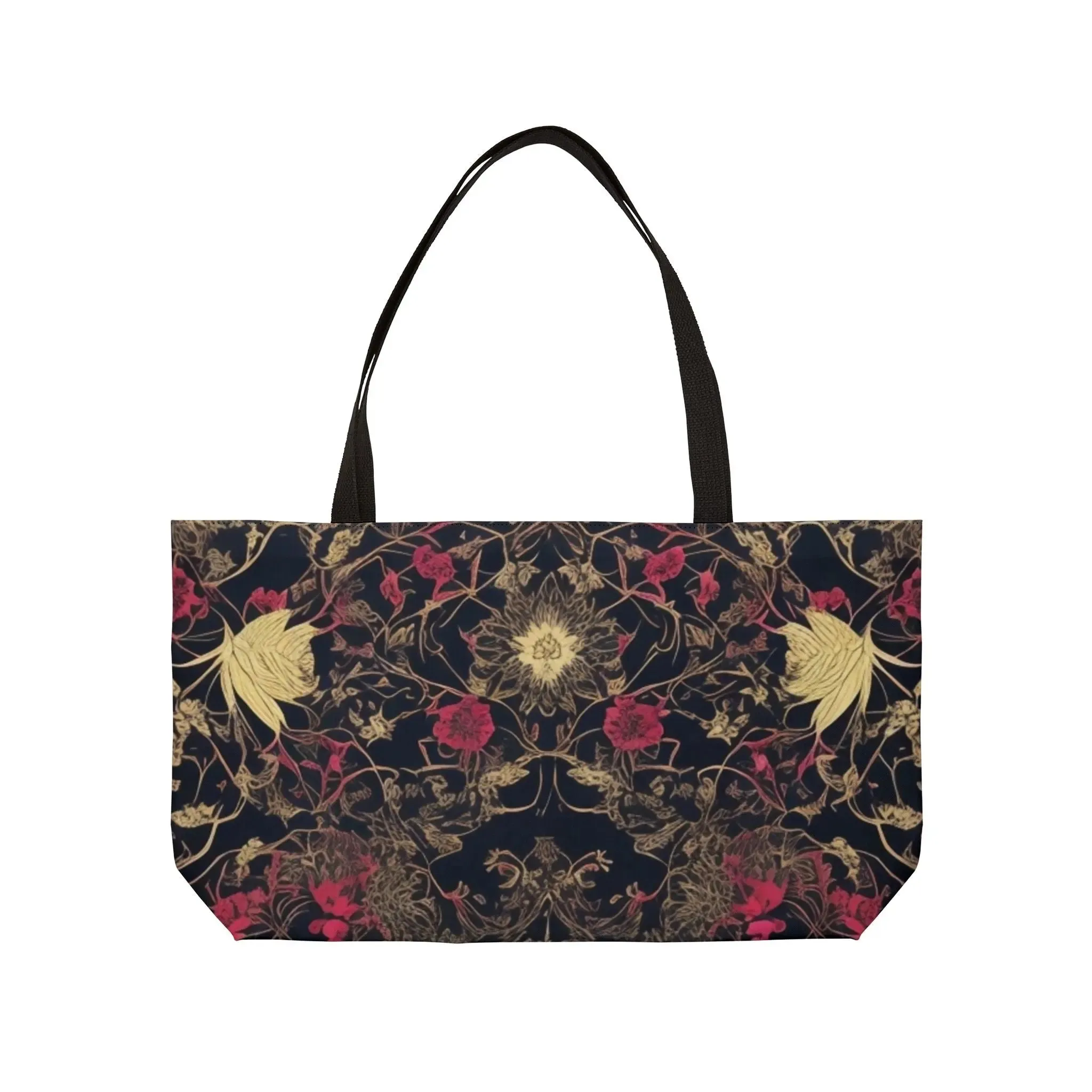 Midnight Ruby Silhouette Weekender Tote Bag