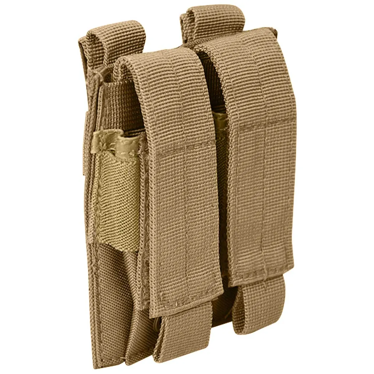 Mil-Tec Double Pistol MOLLE Mag Pouch Coyote