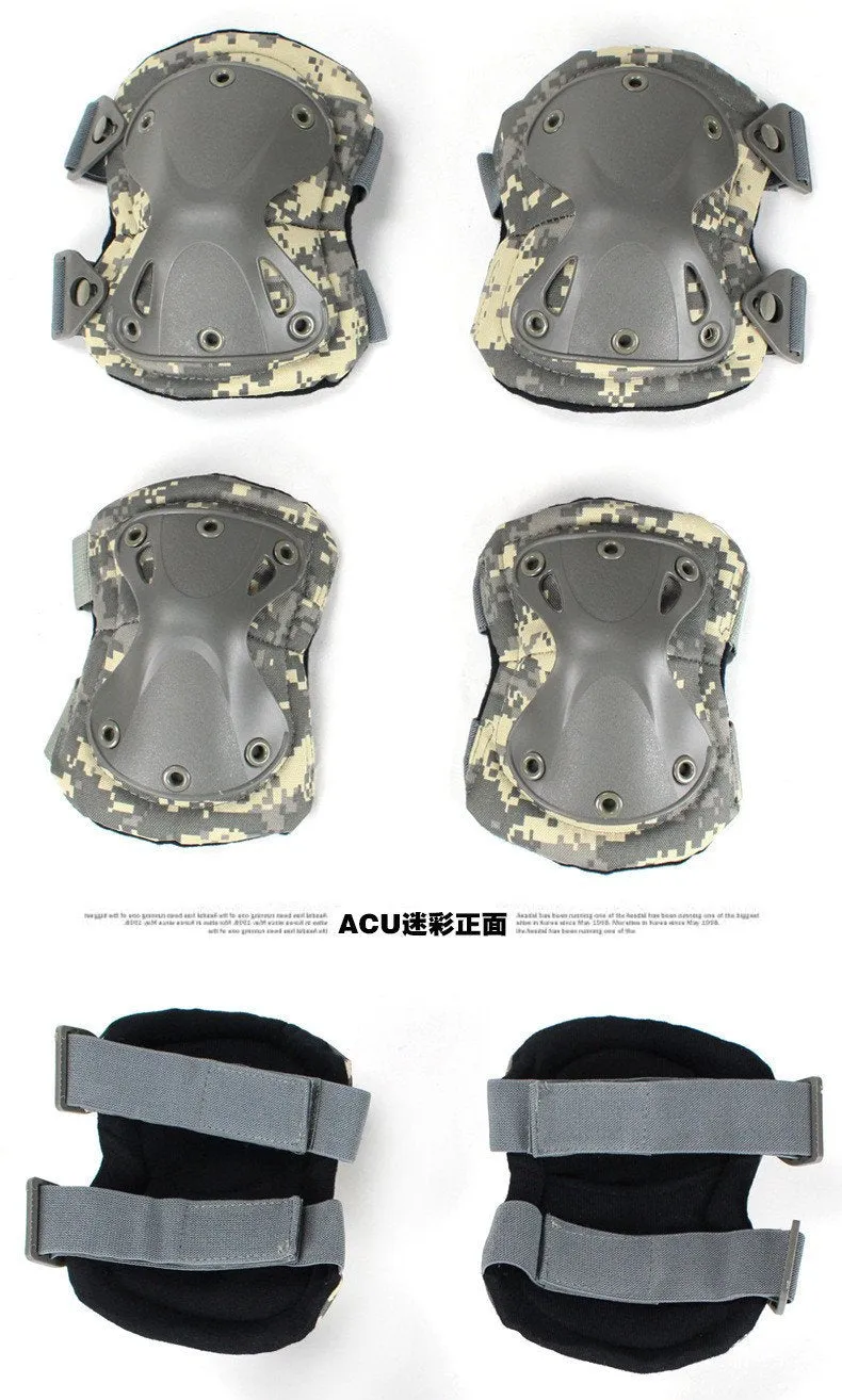 Military 4pc/set Tactical Knee & Elbow Protective Pad (5 color)