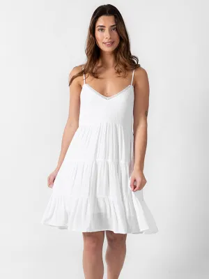 Mini Tier Dress in White