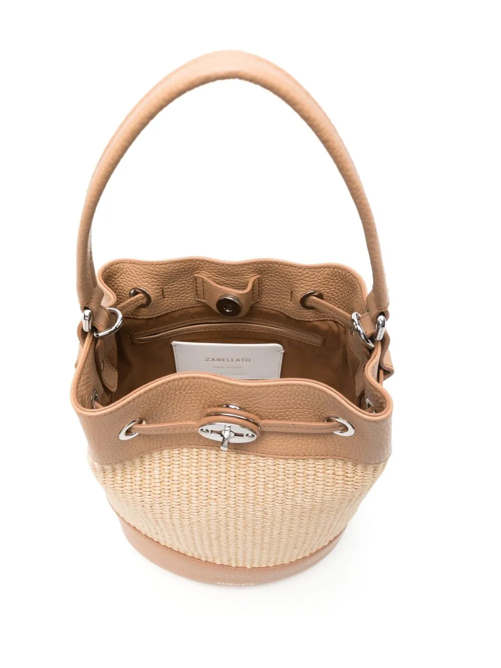 Mondà vimini small bucket bag