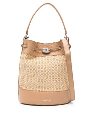 Mondà vimini small bucket bag