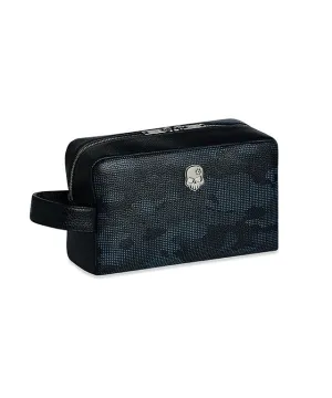 Monster G Italian Genuine Leather Golf & Daily Pouch Camo Black