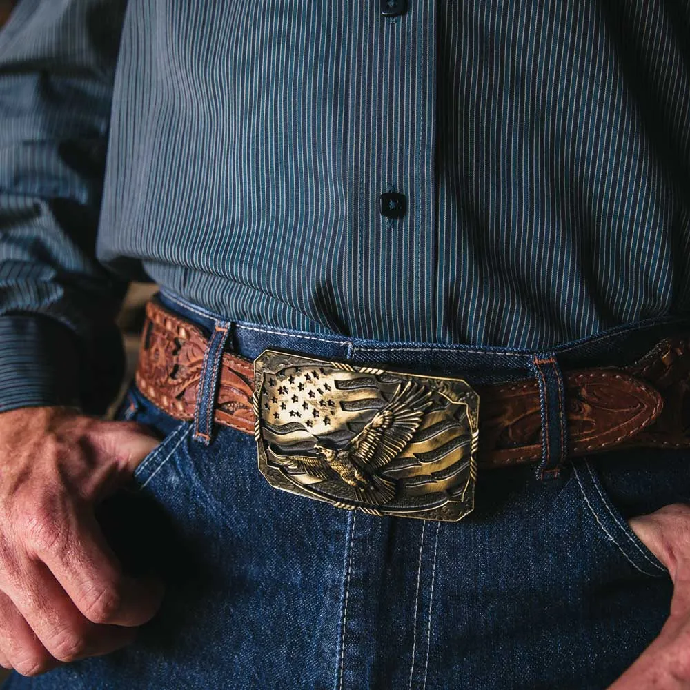 Montana Silversmiths Forever Free Heritage Attitude Buckle