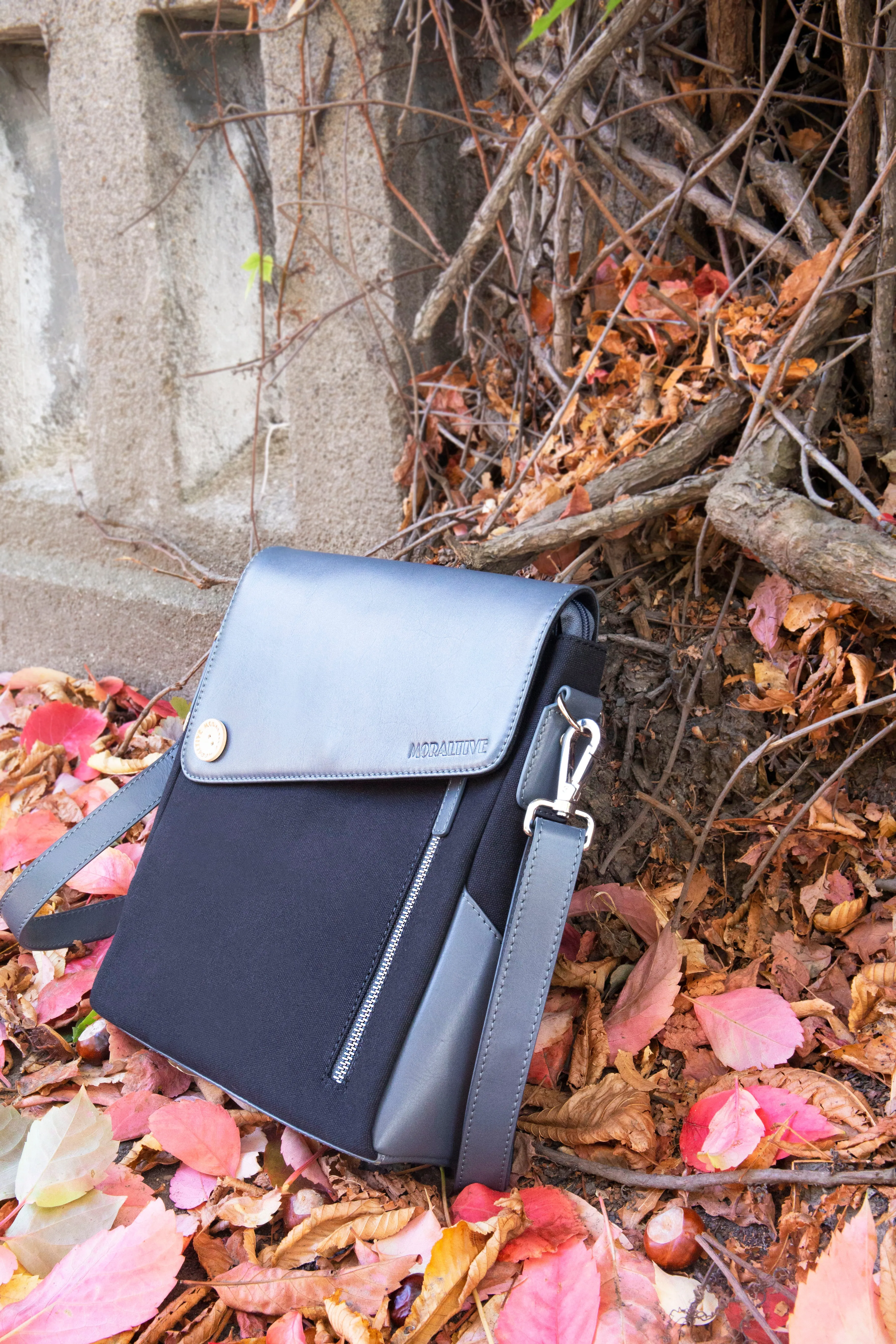 Moraltive Shoulder Bags - Black and Grey