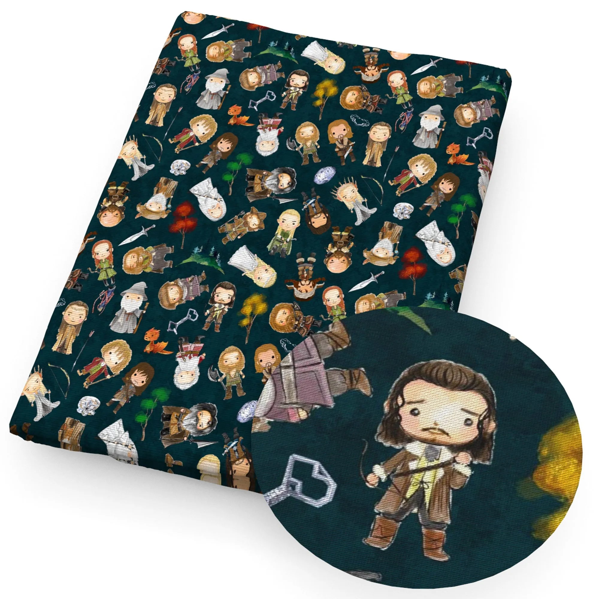 Movie Theme Printed Fabric
