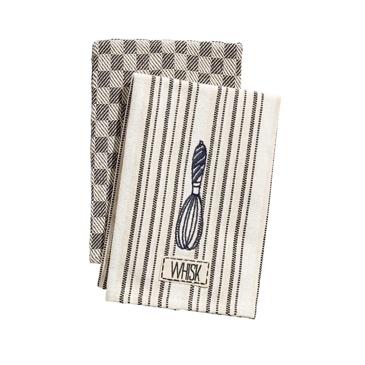 Mud Pie Bistro Embroidered Utensil Towel Set