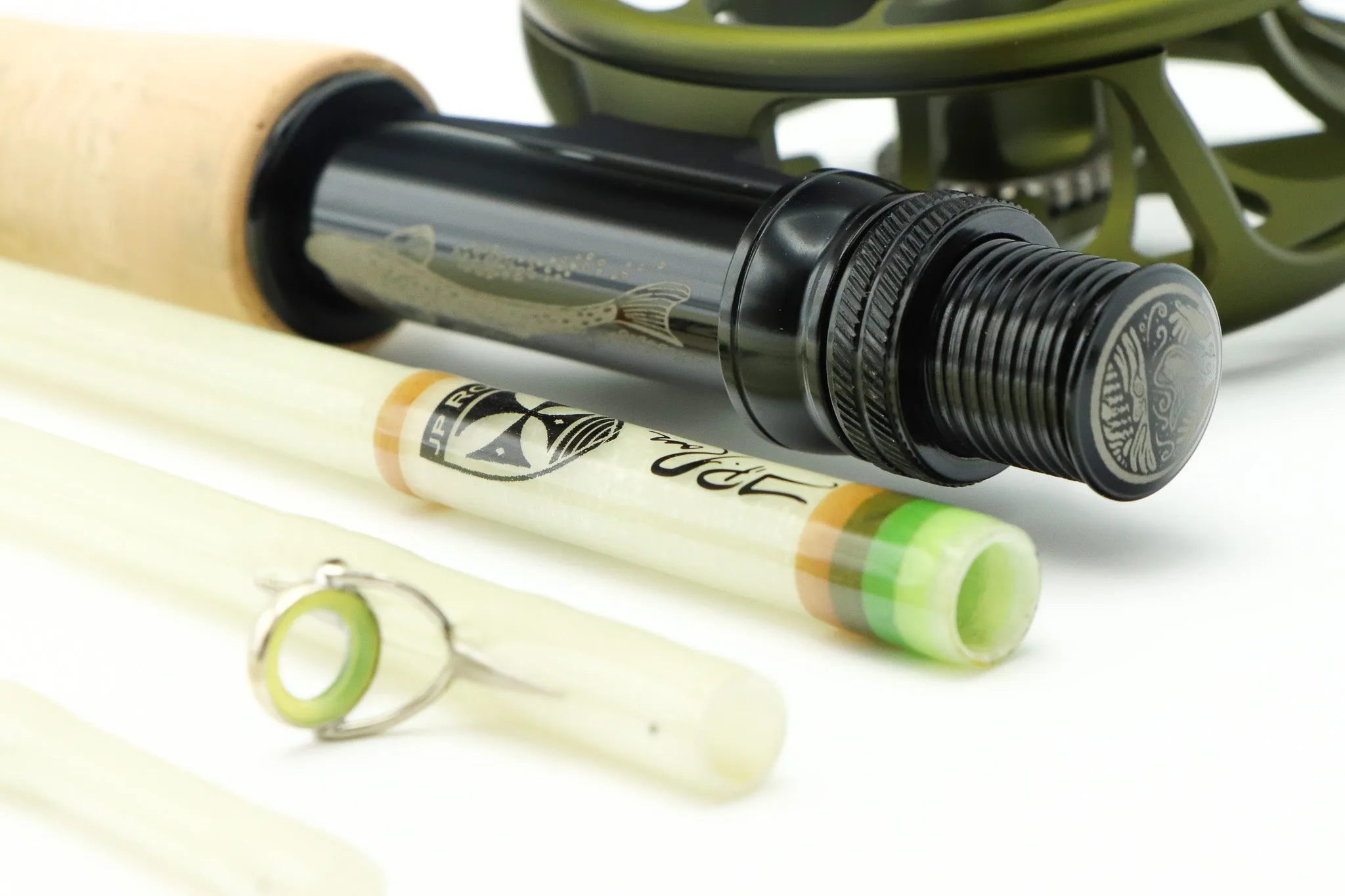 Muir 7 foot 3 weight 5 piece pack rod, EARTHTONE theme.