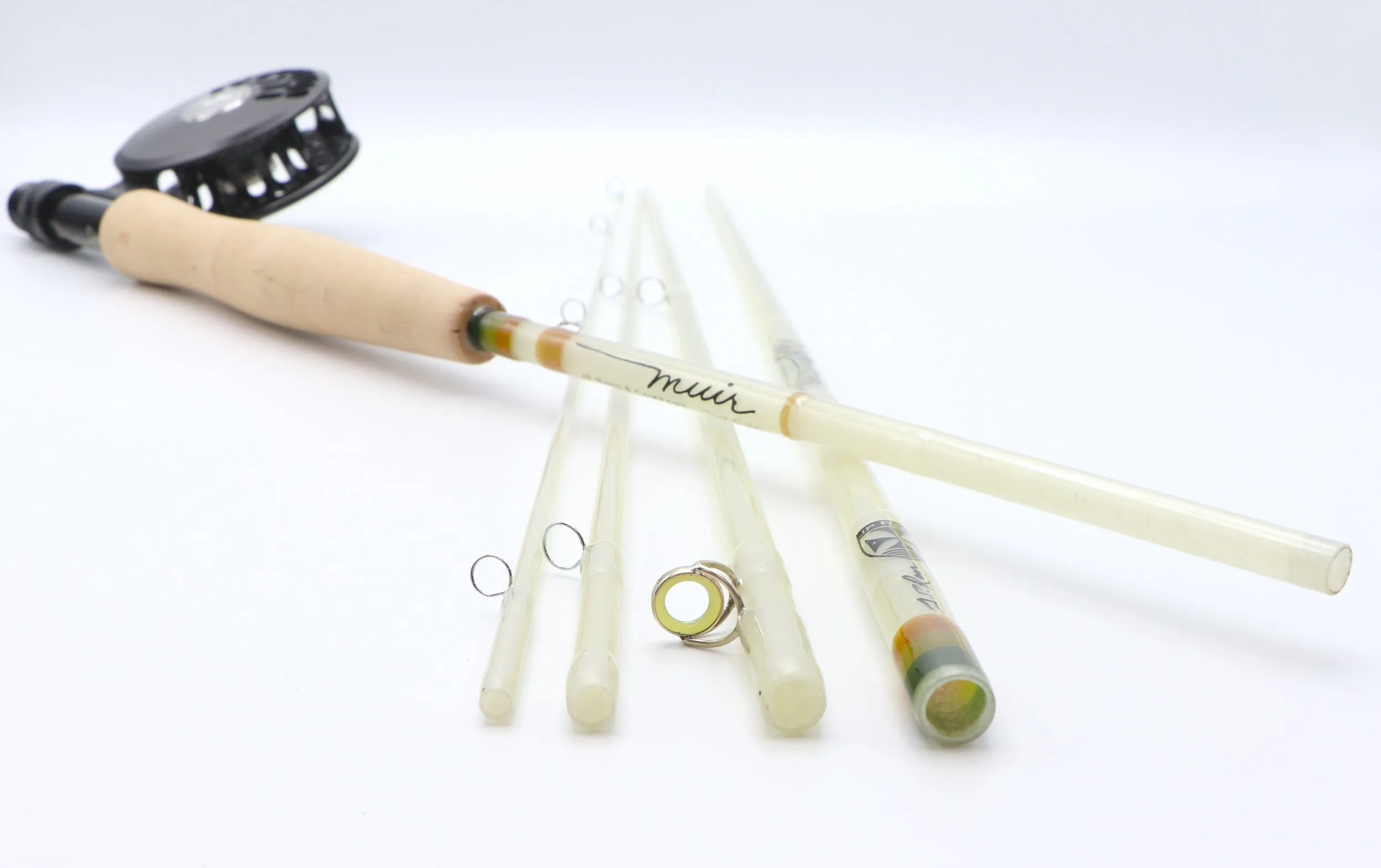 Muir 7 foot 3 weight 5 piece pack rod, EARTHTONE theme.