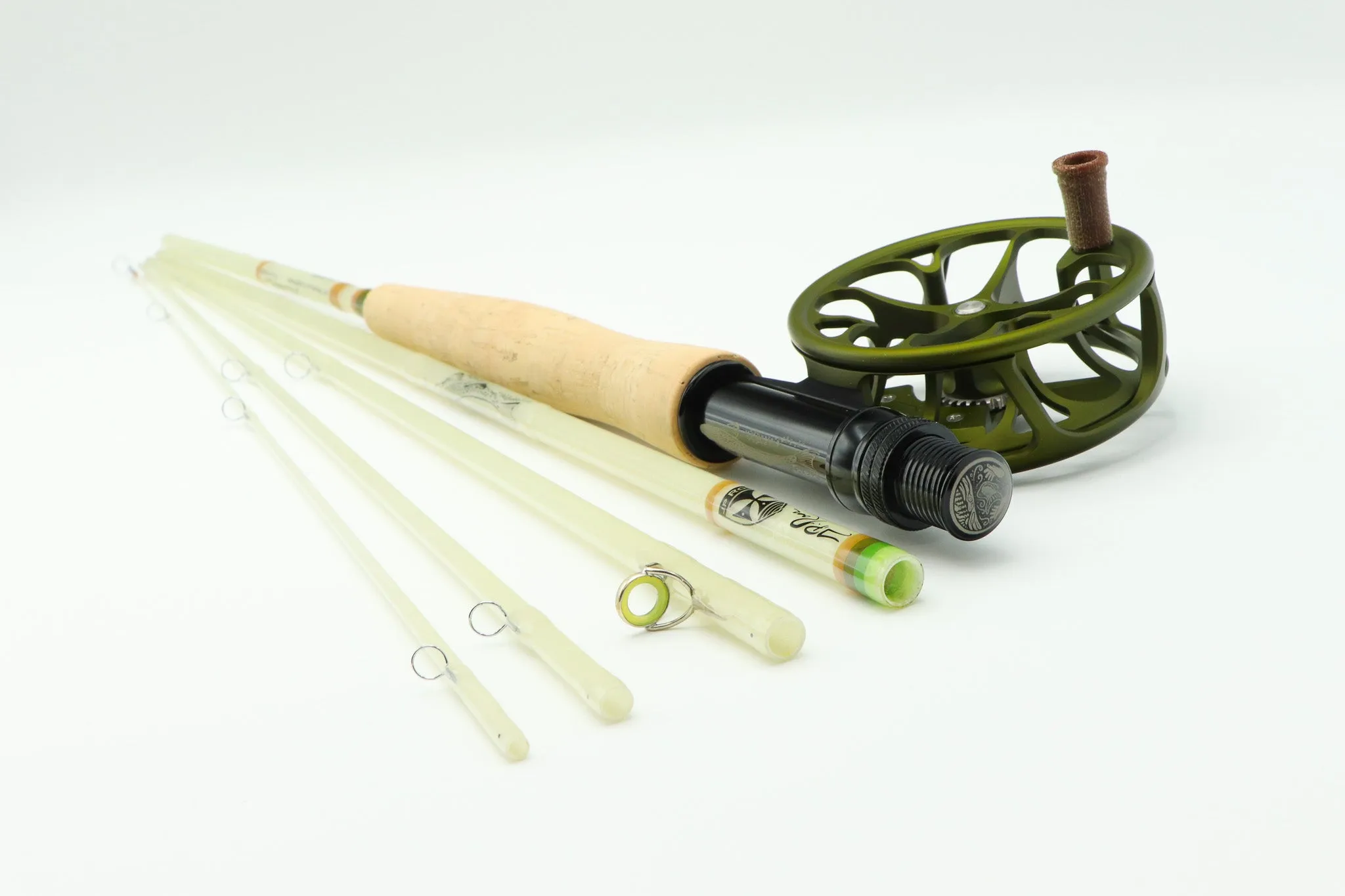 Muir 7 foot 3 weight 5 piece pack rod, EARTHTONE theme.