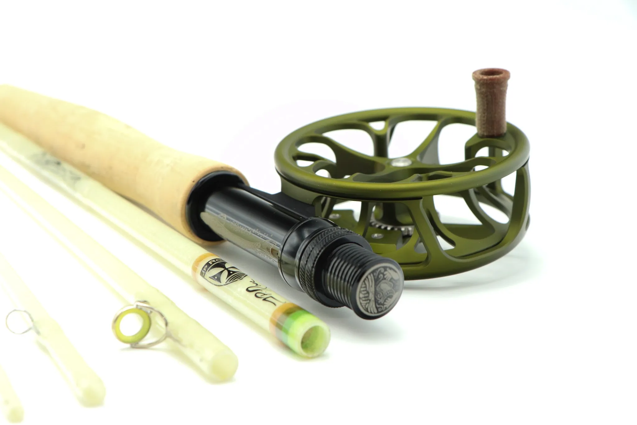 Muir 7 foot 3 weight 5 piece pack rod, EARTHTONE theme.