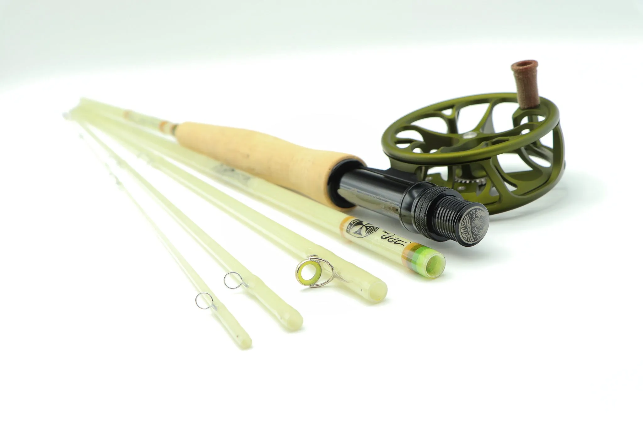 Muir 7 foot 3 weight 5 piece pack rod, EARTHTONE theme.