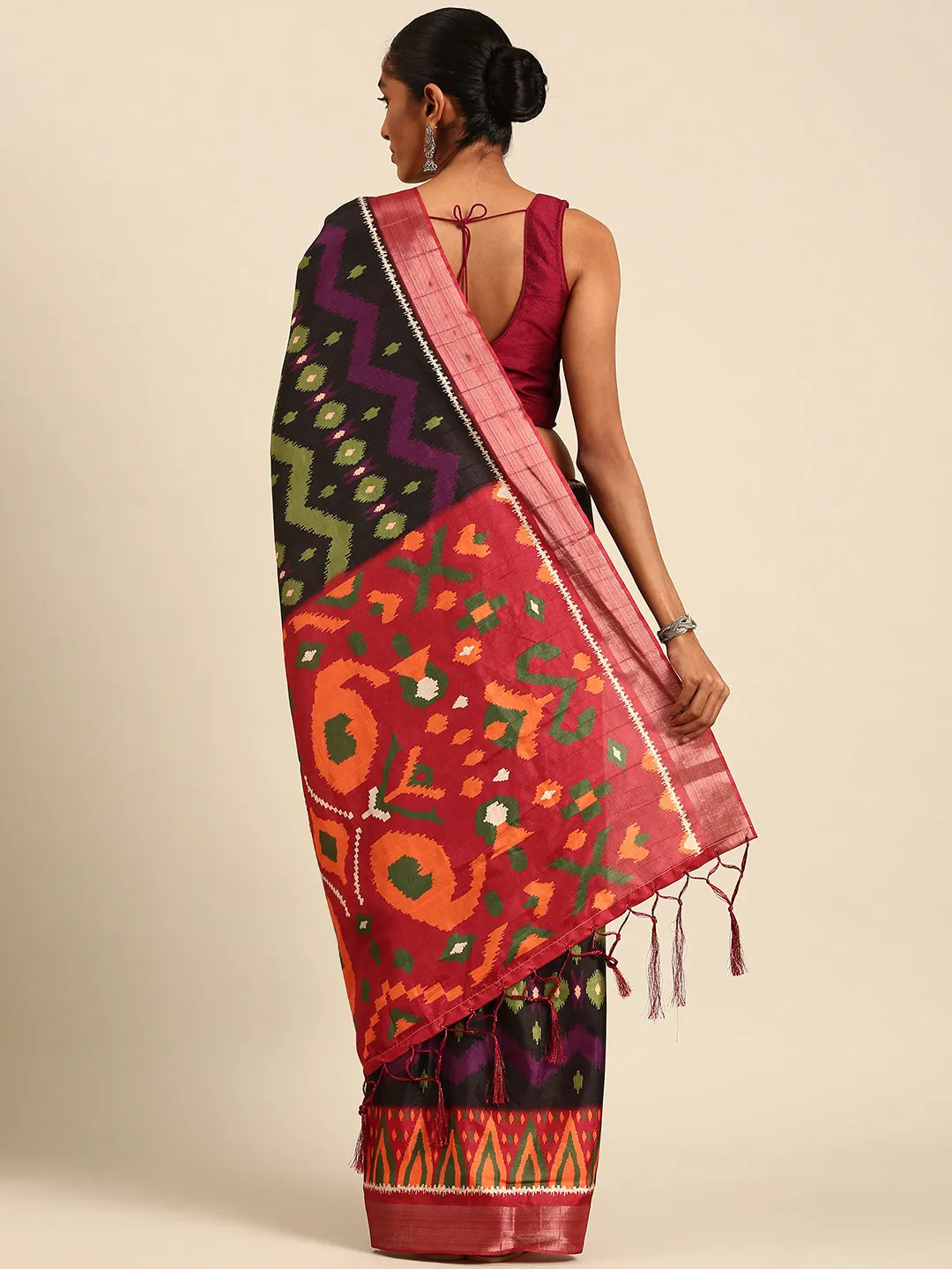Multi Color Cotton Digital Printed Saree