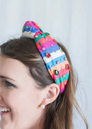 Multi-Colored Jewel Headband