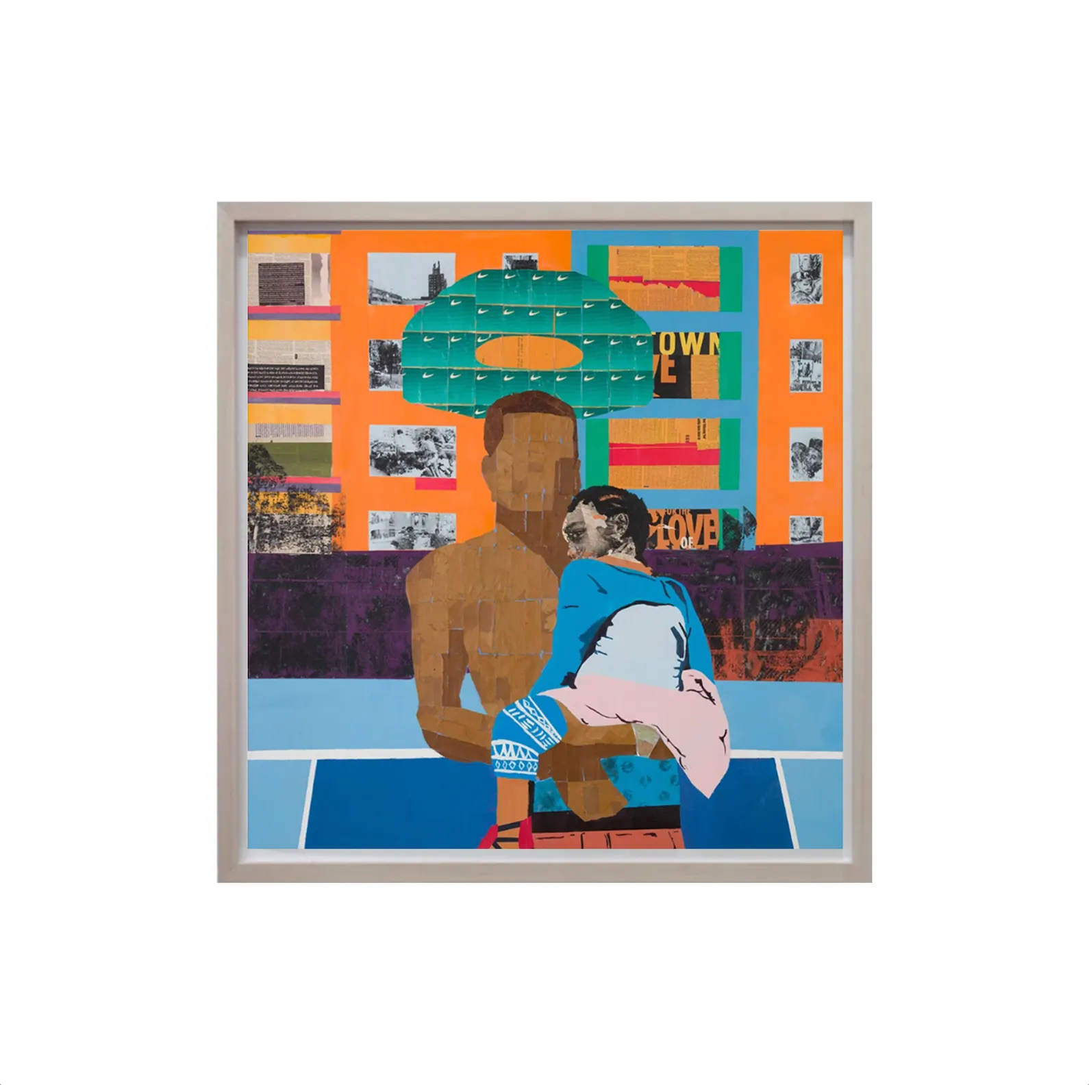 Na'ye Perez, Sunsets in Harlem, 2021; Hand Embellished, Signed, and Numbered Limited Edition Print