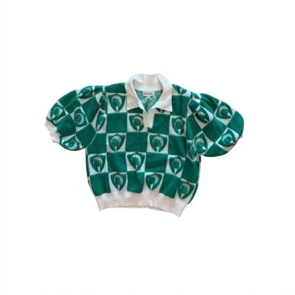 NEW PEACH LOVE women's golf ball polo in green