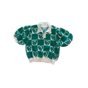 NEW PEACH LOVE women's golf ball polo in green