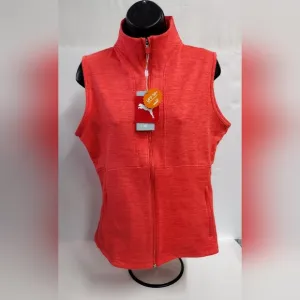 New Puma Golf Ladies Cloudspun Daybreak Vest Full Zip Up Pink Size Small NEW🔥