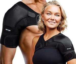 New ZENKEYZ Shoulder Brace for Men & Women, Shoulder Immobilizer for Torn Rotator Cuff, Tendonitis, Dislocation, Pain, Stability Support Shoulder Sleeve , Black, Sz 2X