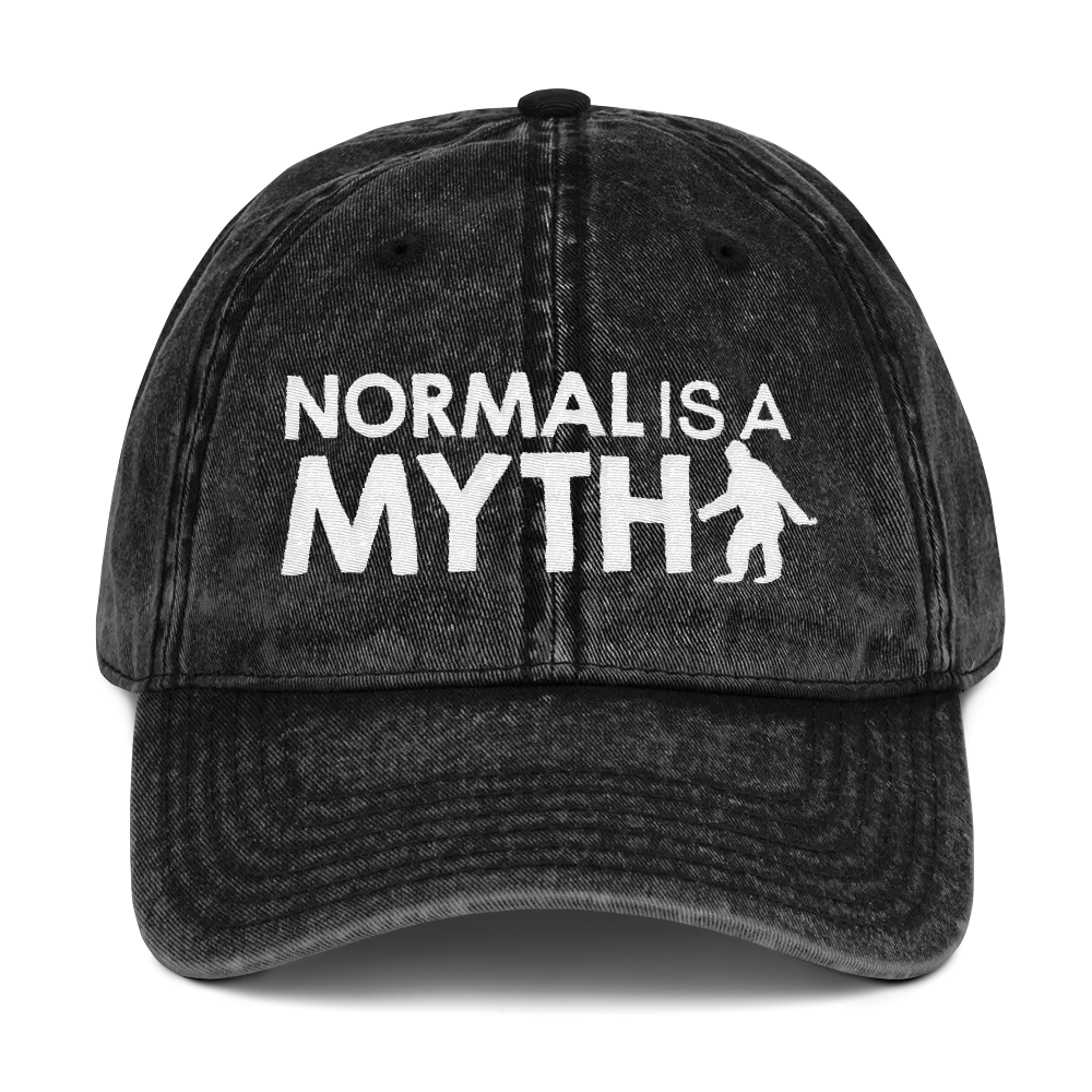 Normal is a Myth (Bigfoot) Vintage Cotton Twill Cap