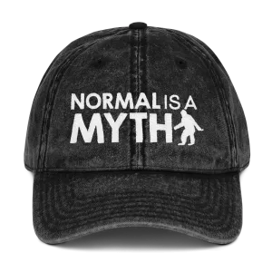 Normal is a Myth (Bigfoot) Vintage Cotton Twill Cap