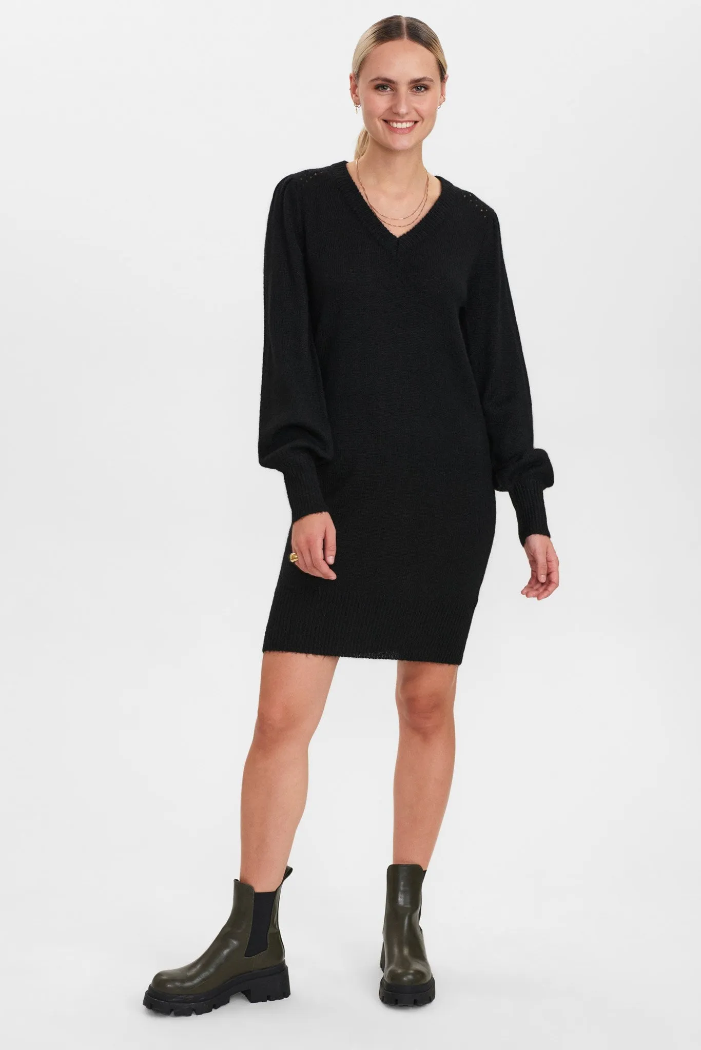 NUCHANEY DRESS - Caviar