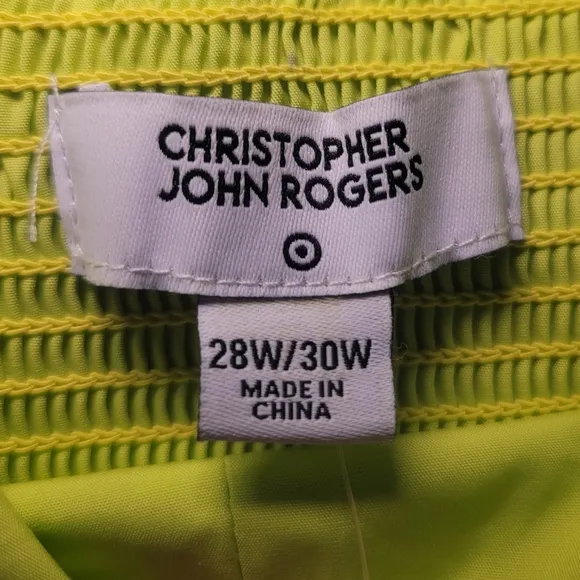 NWT Christopher‎ John Rogers For Target Puff Sleeve Faux Wrap Dress Size 28W/30W