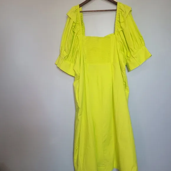 NWT Christopher‎ John Rogers For Target Puff Sleeve Faux Wrap Dress Size 28W/30W