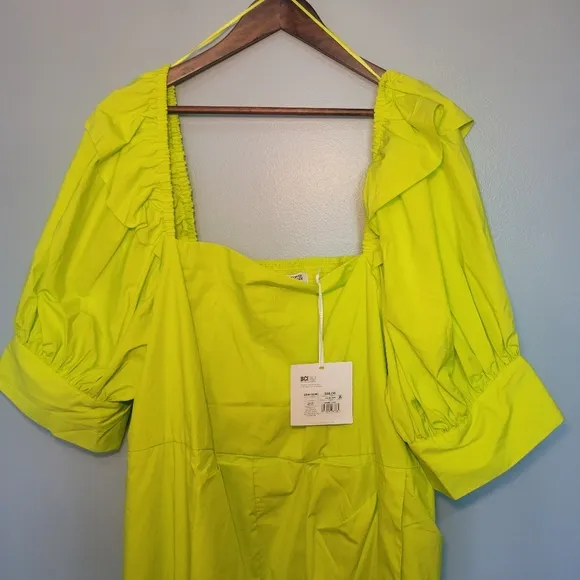 NWT Christopher‎ John Rogers For Target Puff Sleeve Faux Wrap Dress Size 28W/30W