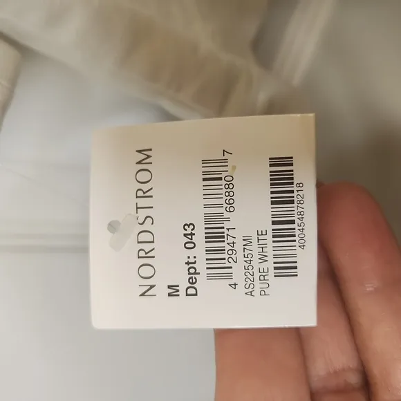 NWT Nordstrom Amber Sun Women's White Linen Cotton Blend Jacket Size M